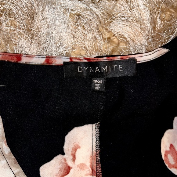 Dynamite Floral Wrap Dress - Picture 4 of 6